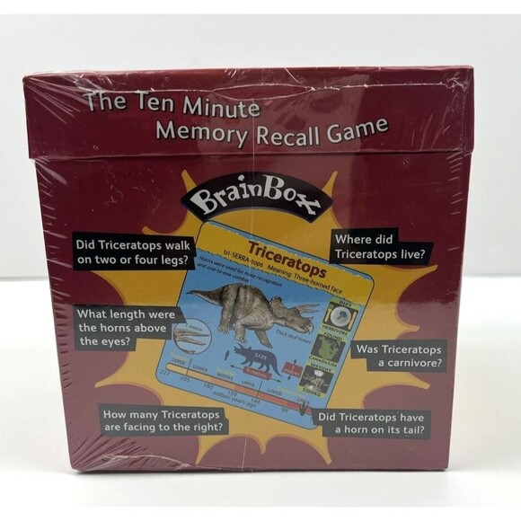 University Games BRAIN BOX The Green Board Game DINOSAURS 10 Minute Challenge - Picture 4 of 9